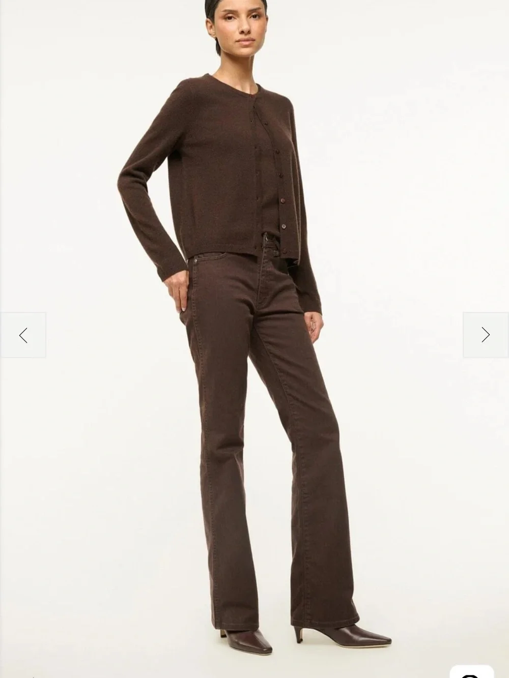 Staud Wally Ankle Espresso Brown 39 WORN ONCE